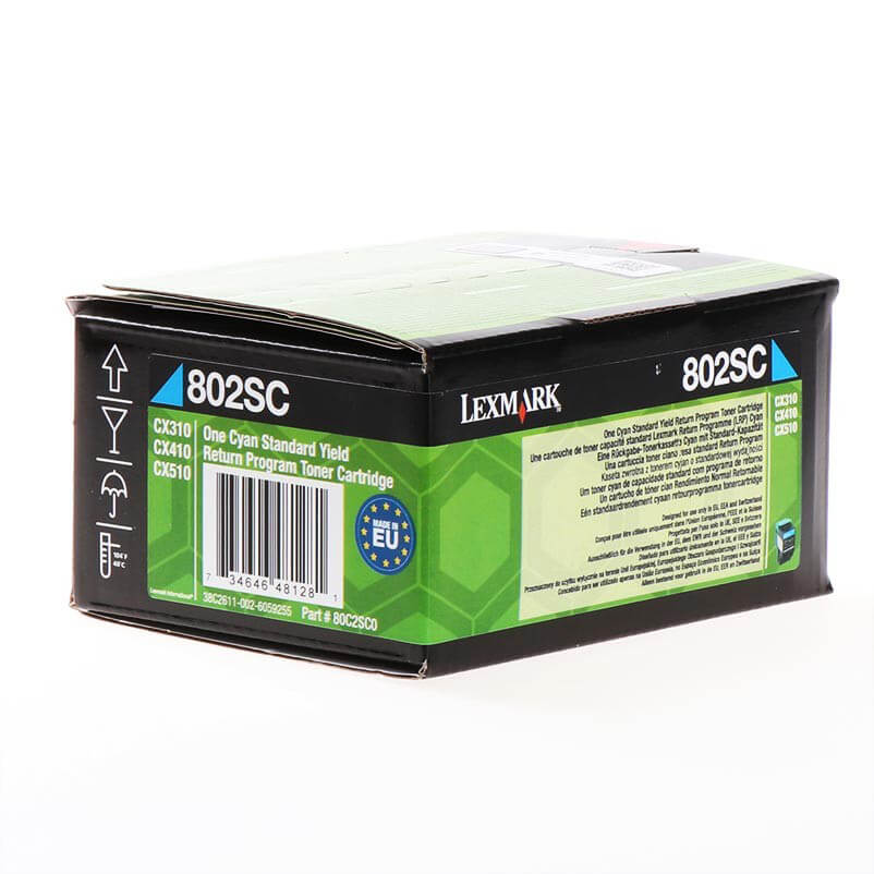 Toner 80C2SC0 802 Cyan, Return