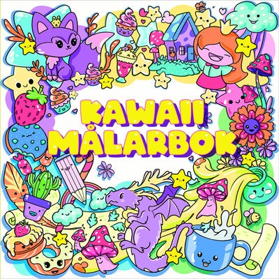 Kawaii målarbok