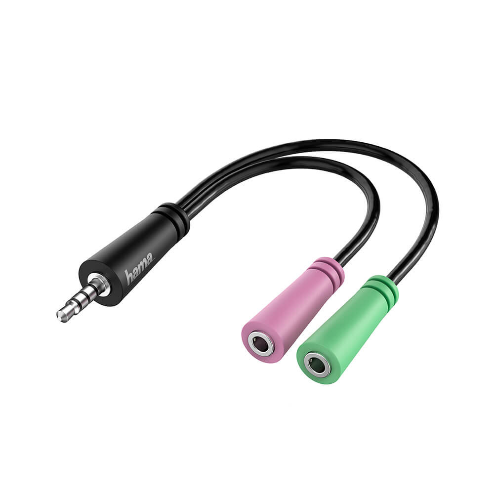 Adapter Audio 3.5 Female to 2x 3.5 Male 0.15m