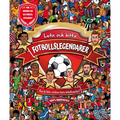 Fotbollslegender - en leta och hitta-bok
