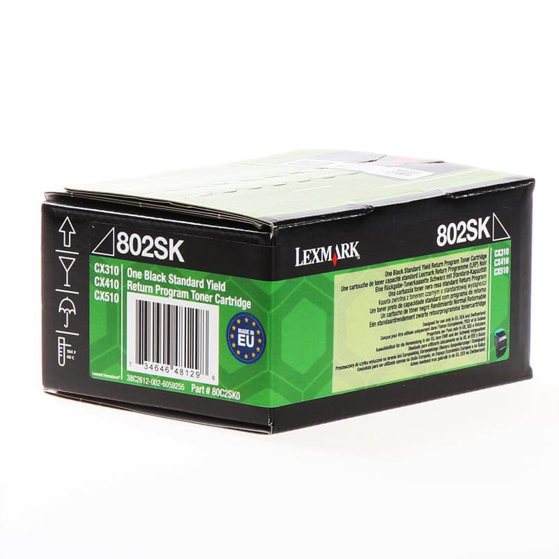 Toner 80C2SK0 802 Musta, Return