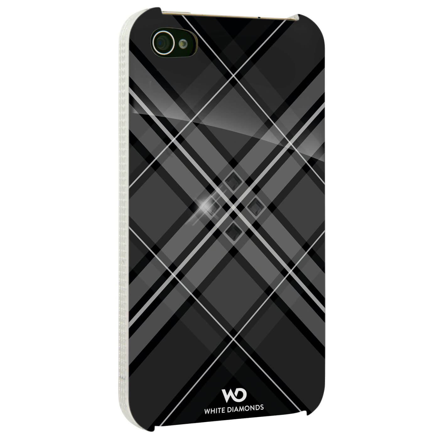 Grid Mobile Phone Cover for A pple iPhone 4/4S, black