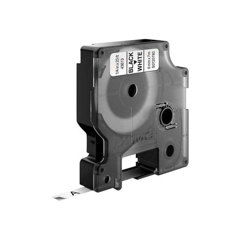 DYMO Ribbon S0720780 43613 6mm Black on White
