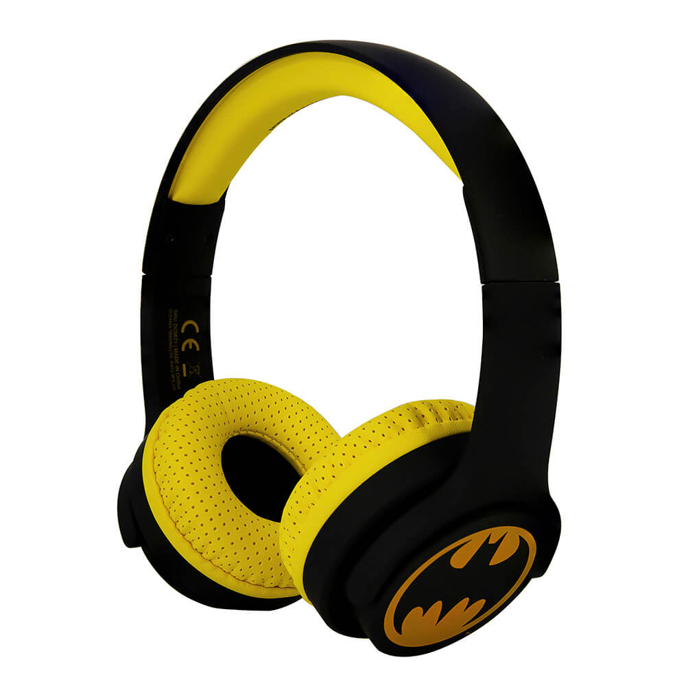 BATMAN Headphone Junior Bluetooth On-Ear 85dB  Wireless Black Logo