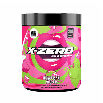 Energidryckspulver X-Zero 160 gram Rhubarb Apple
