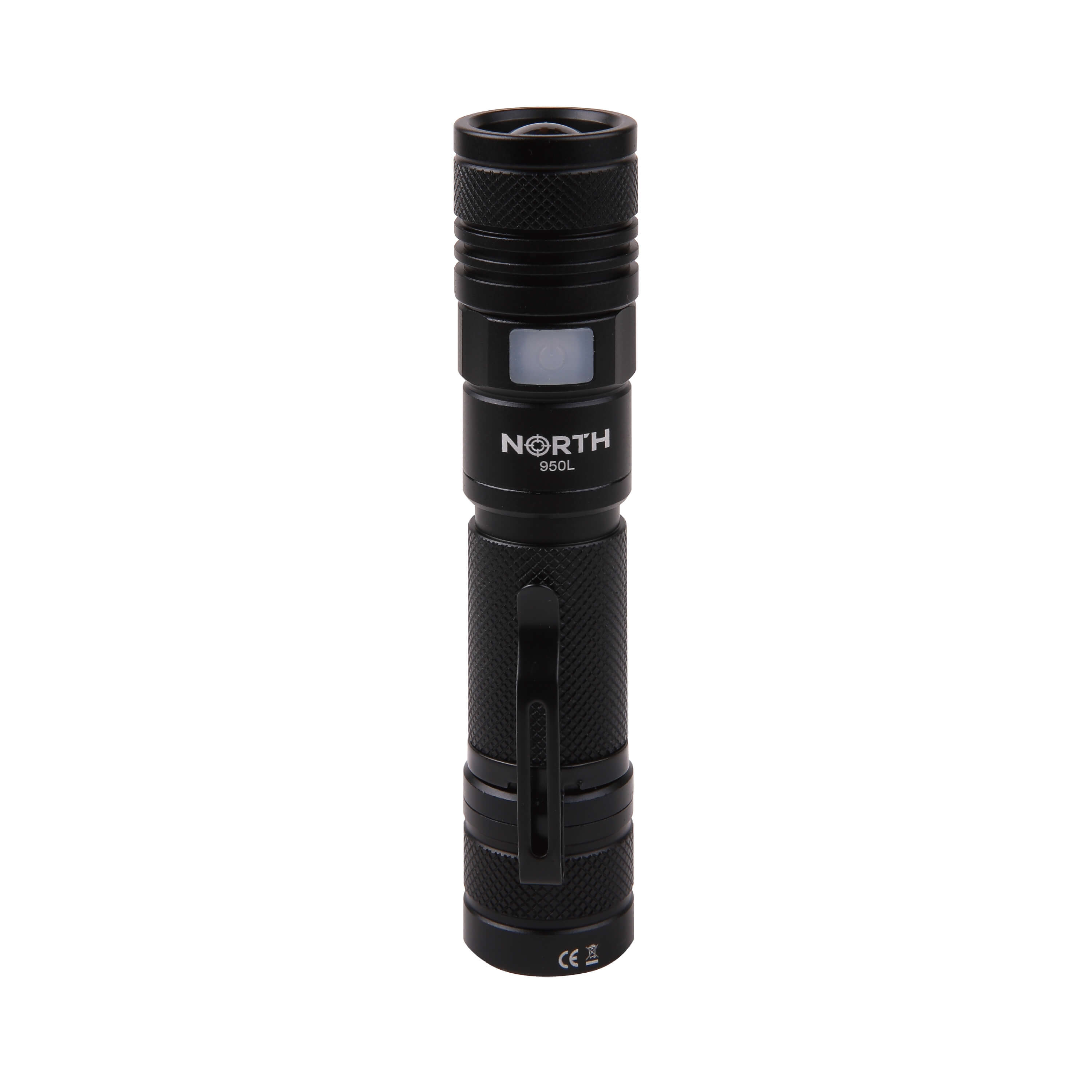 NORTH Taskulamppu 950 Lumen Zoom Musta Aviation Aluminium 10W Cree-Led (XML2)