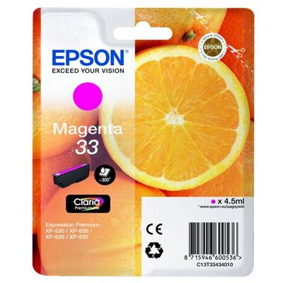 EPSON Ink C13T33434012 33 Magenta Oranges