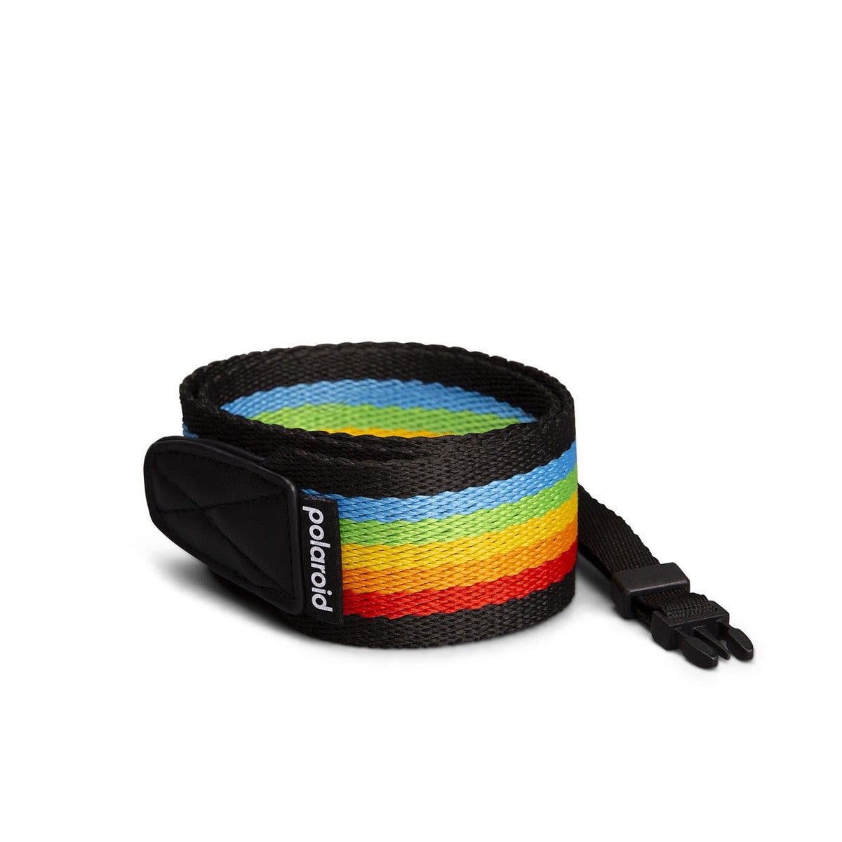 Camera Strap Flat Rainbow Black