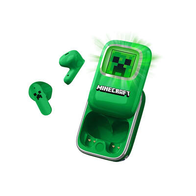 Headphones MINECRAFT In-Ear TWS Slide Green