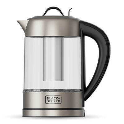 BLACK+DECKER Kettle   Glass Tea Filter 1,7L