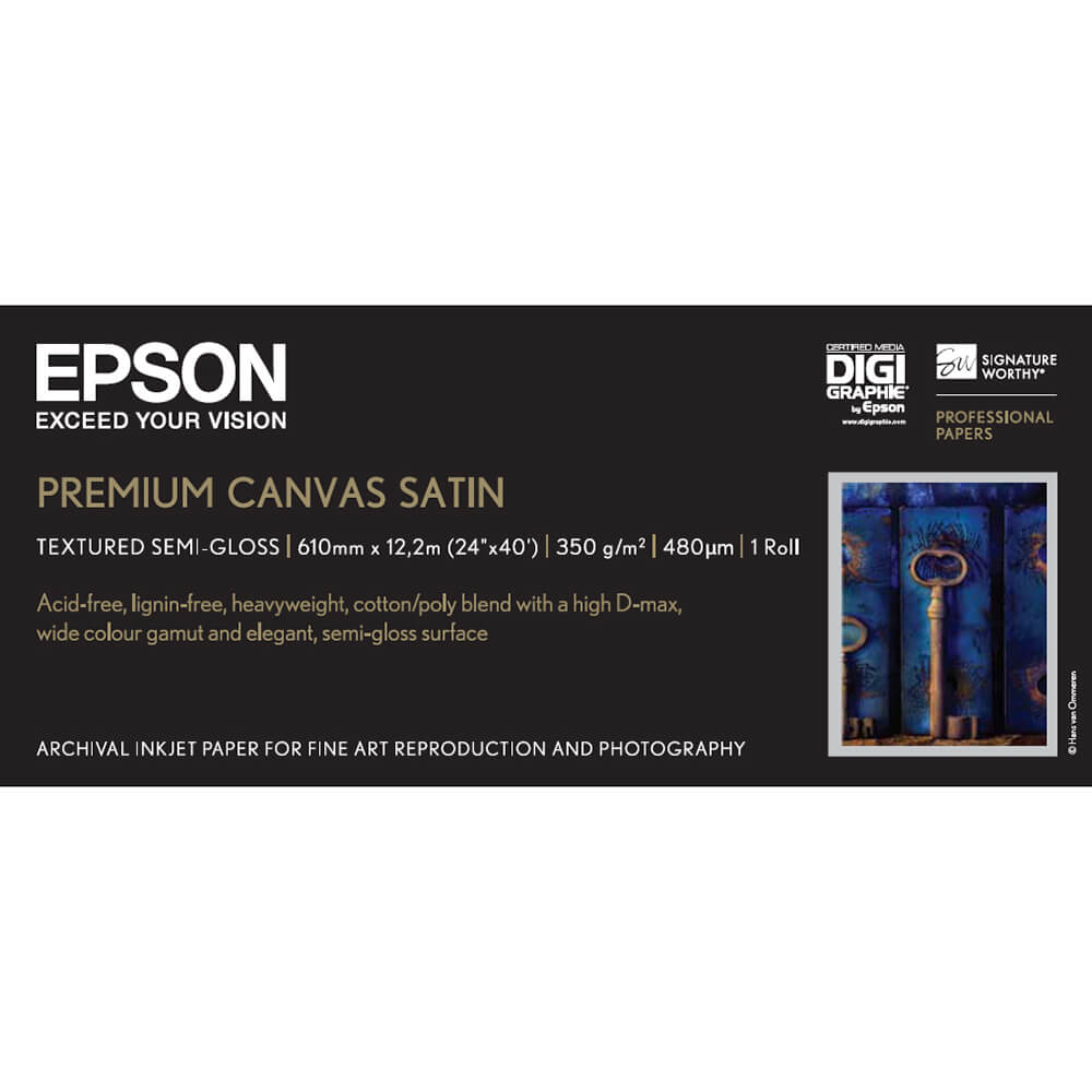 EPSON 24" PremierArt Satin Canvas roll 350g, 12,2m