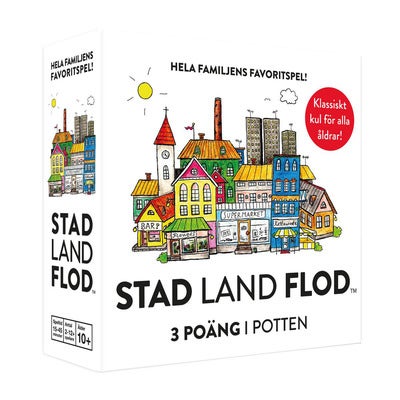 Peli Stad Land Flod - Kortspel (SE)