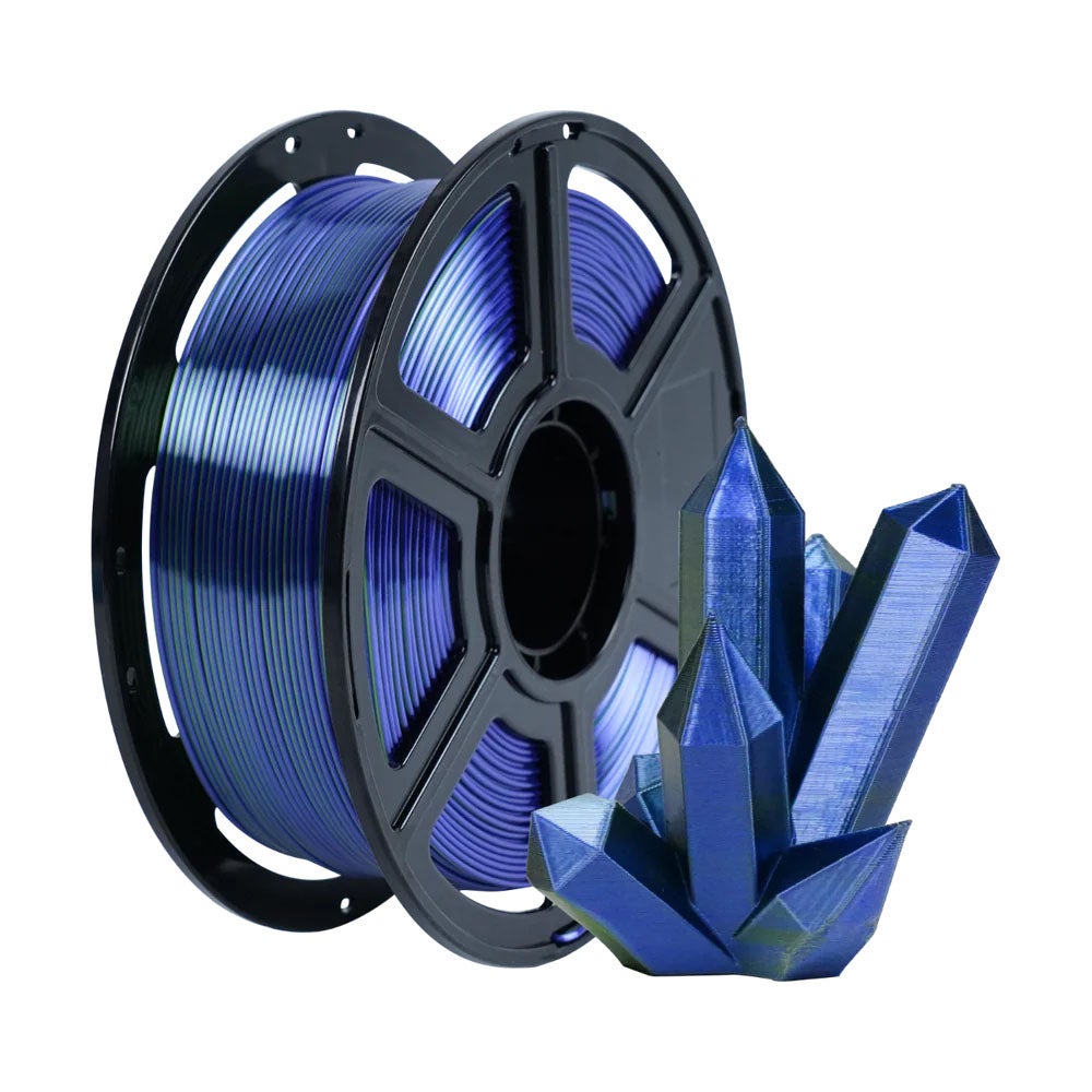 3D-filament PLA Silk Dual 1000g Blå+Grønn