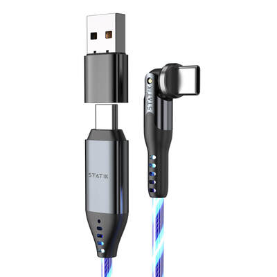 Cable PowerPivot Pro Glowing LED USB-C To USB-C 1m