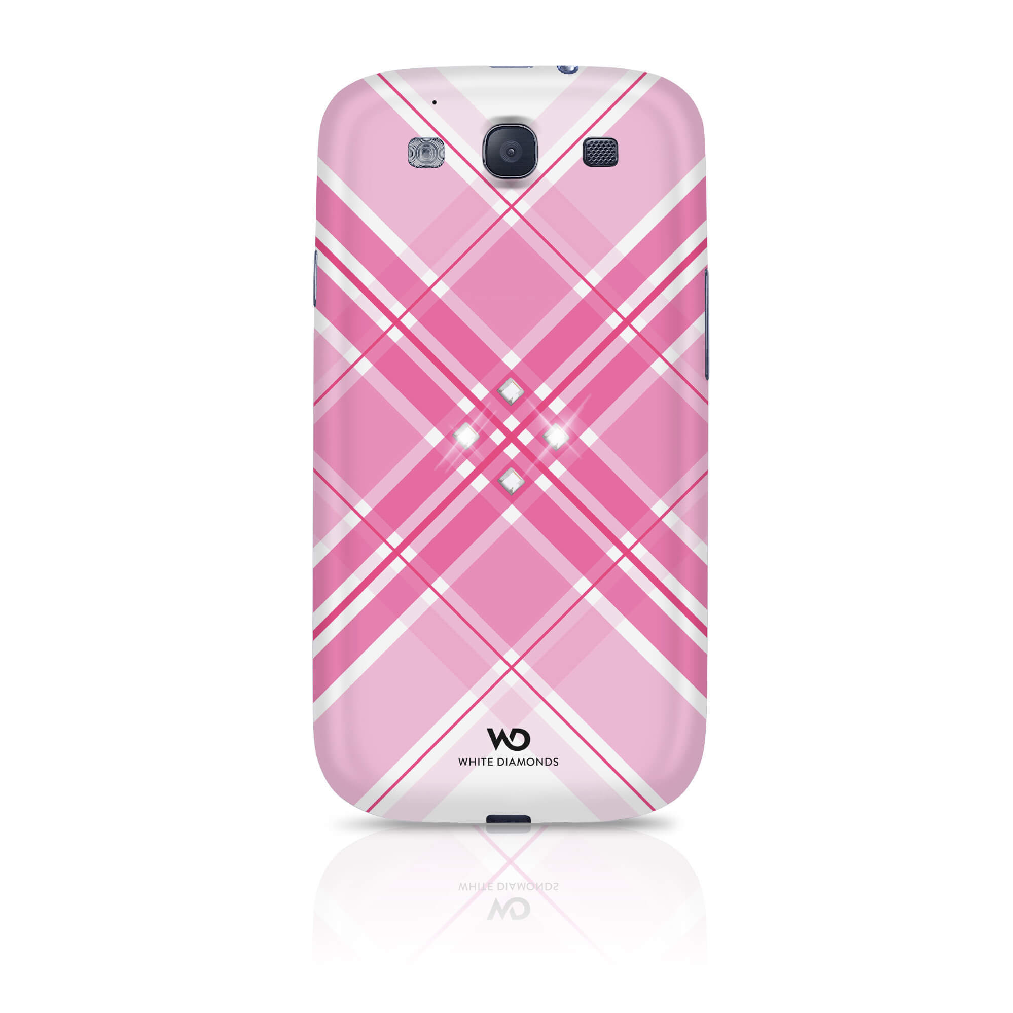Grid Mobile Phone Cover for S amsung Galaxy S III, pink