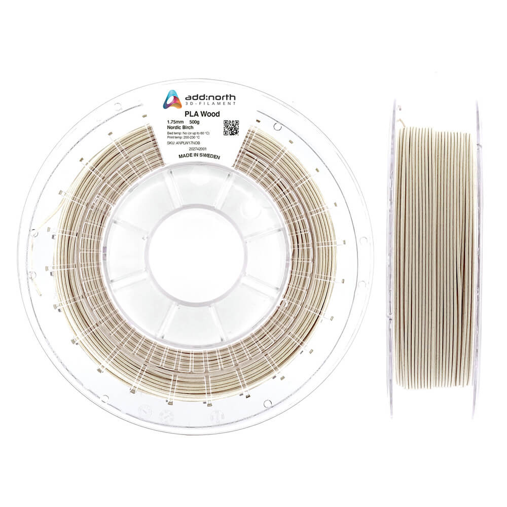 PLA Wood 1.75mm 500g Nordic Birch