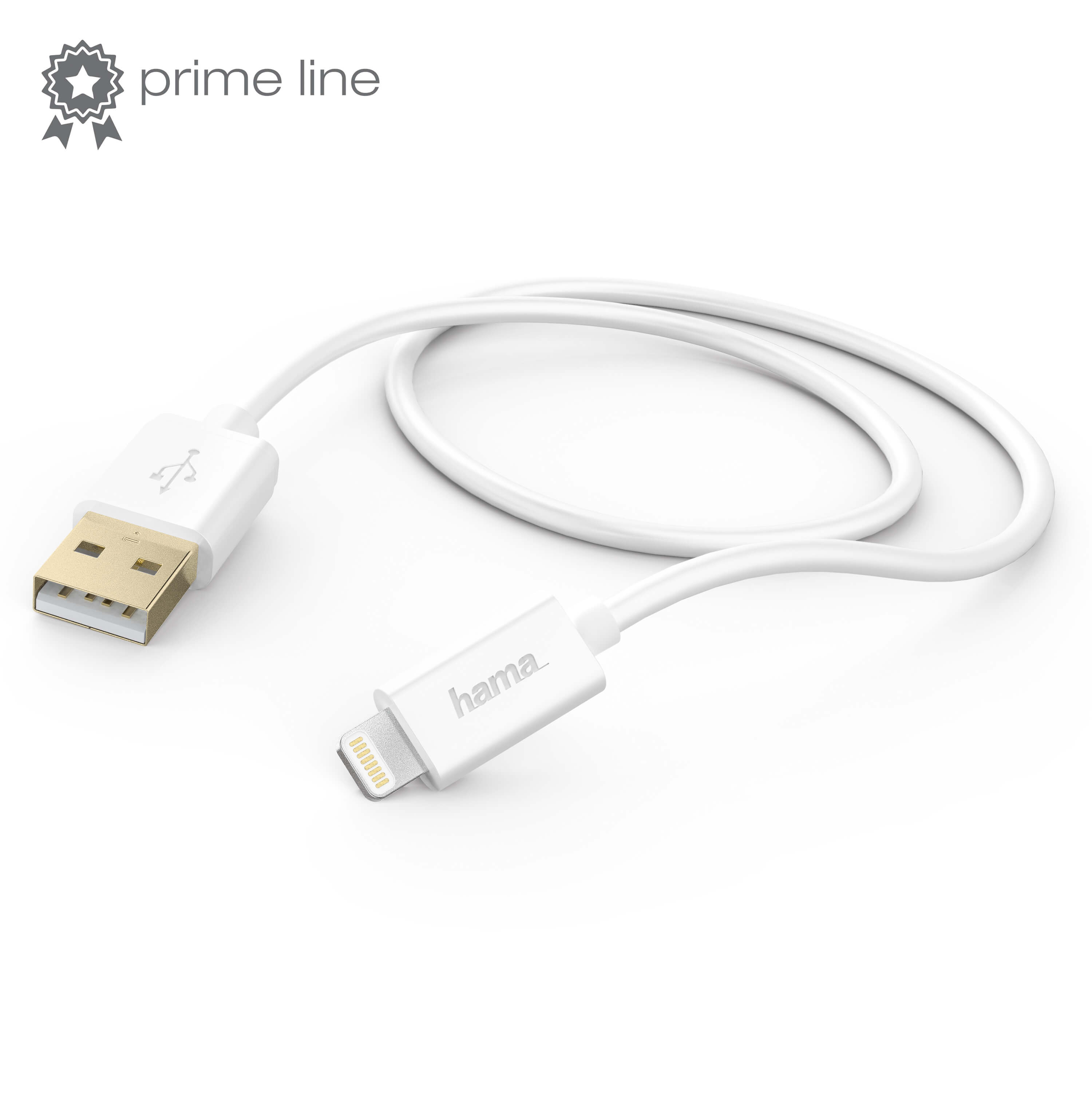 HAMA USB Cable Lightning White MFI