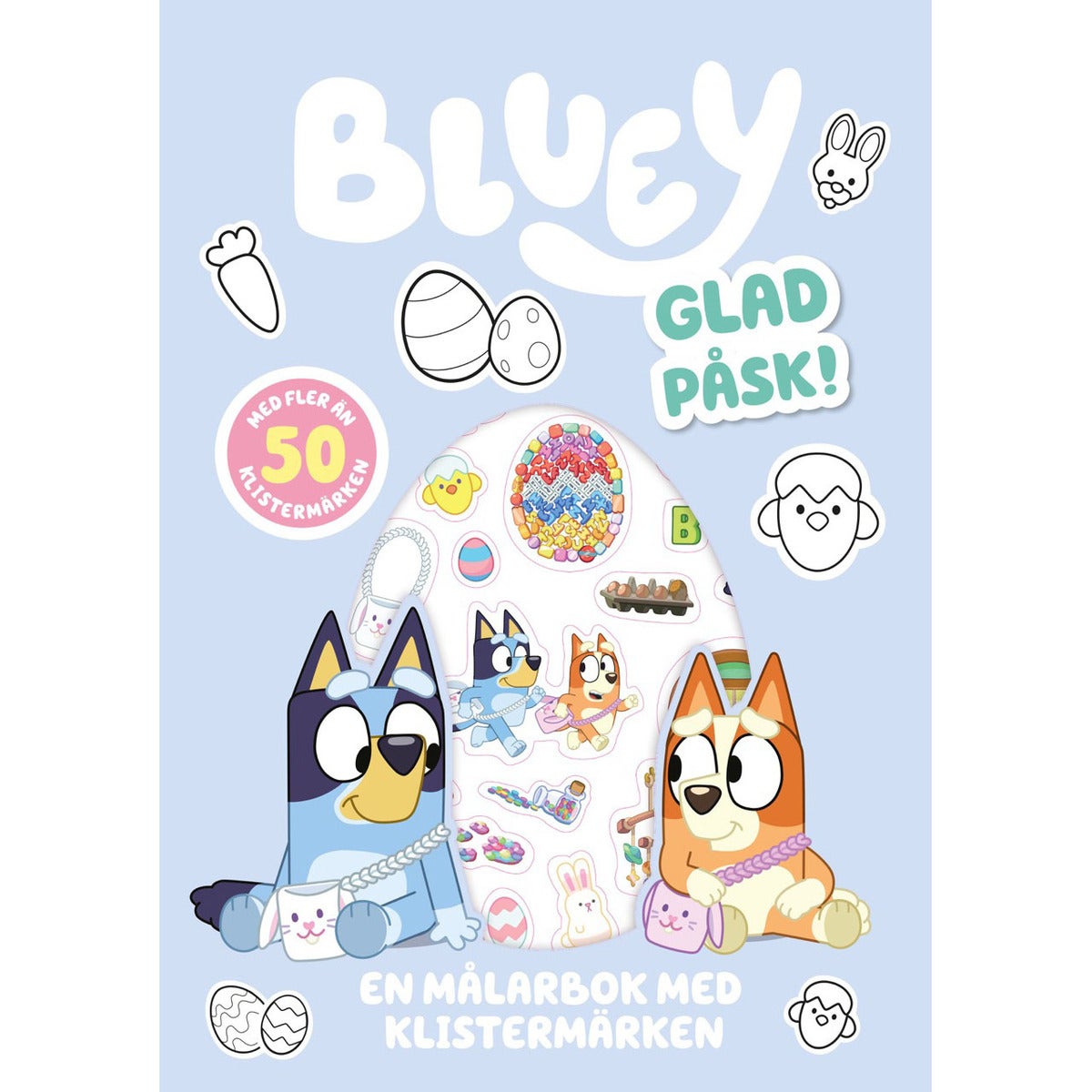 Glad påsk: En målarbok med klistermärken