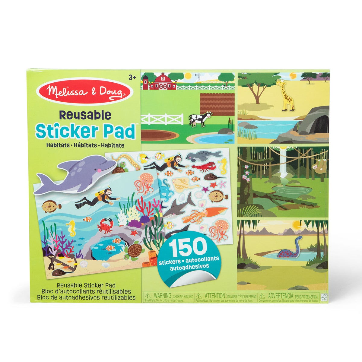 Reusable Sticker Pad Habitats