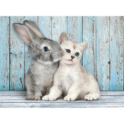 Puslespill 500 Pcs CB High Quality Collection Cat & Bunny
