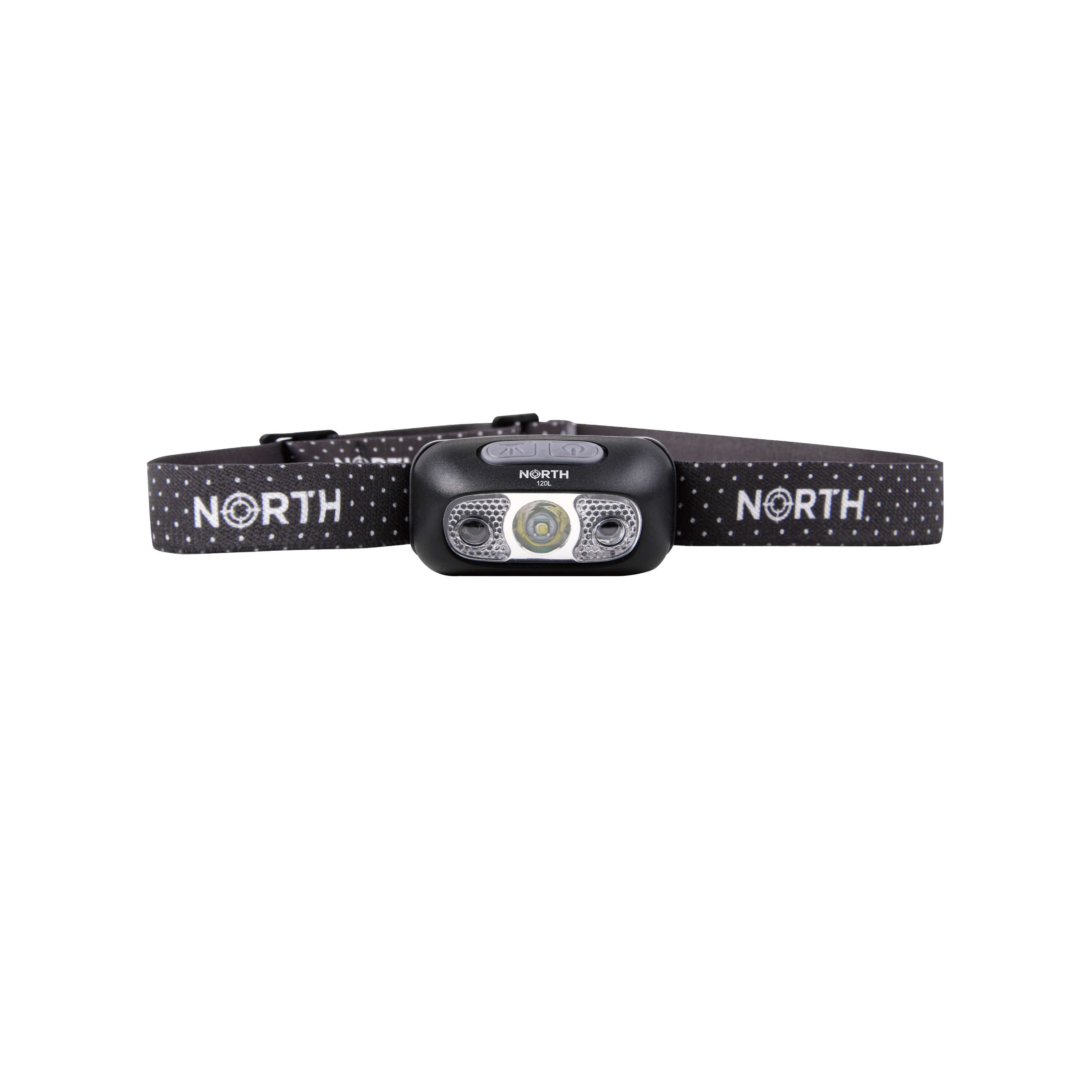 NORTH Otsalamppu 120 Lumen  Musta noin 65m Liikkeentunnistin