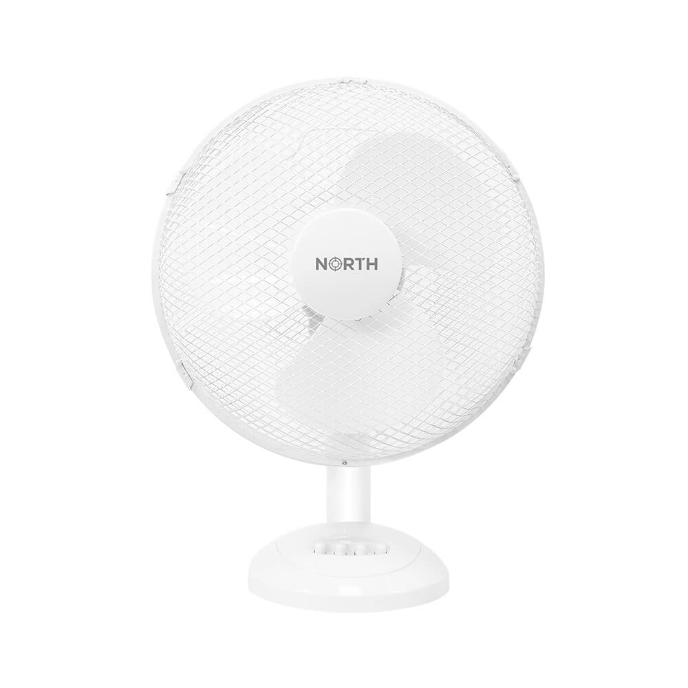 NORTH Desk Fan 30cm Plastic White 