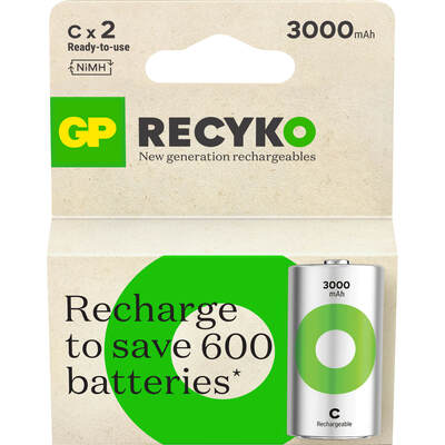 Paristo Recyko NiMH C HR14 3000mAh 2-Pack