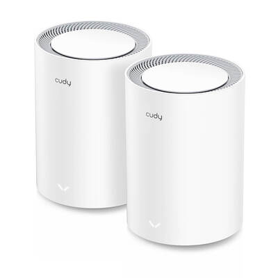 CUDY Mesh Solution M3000 2-pk WF6 AX3000 Gigabit 2.5G White