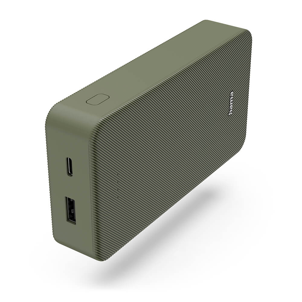 HAMA Powerbank Colour 20 20000mAh USB-C+USB-A Green