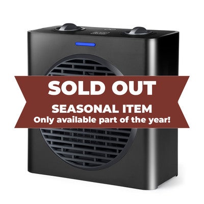 Keramisk Värmefläkt 1500W Svart