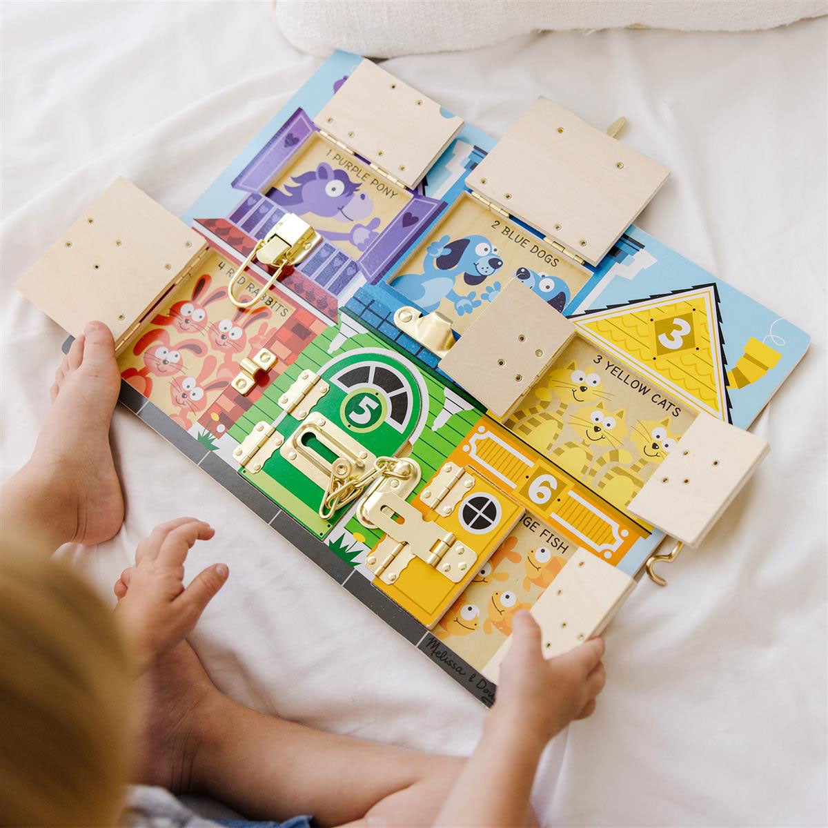 Wooden Activity Board Latches - Tura Scandinavia