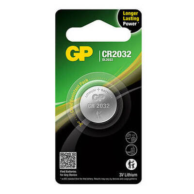 Knappcellsbatteri Litium CR2032 1-Pack