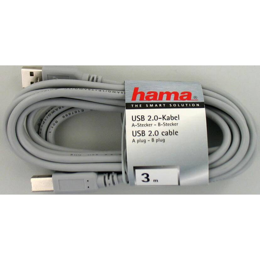 Shielded 0.25 m Hama USB 2.0 Extension Cable Grey 