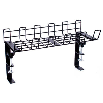 DESIRE2 Deskmate Cable Basket Clamp Mount Musta
