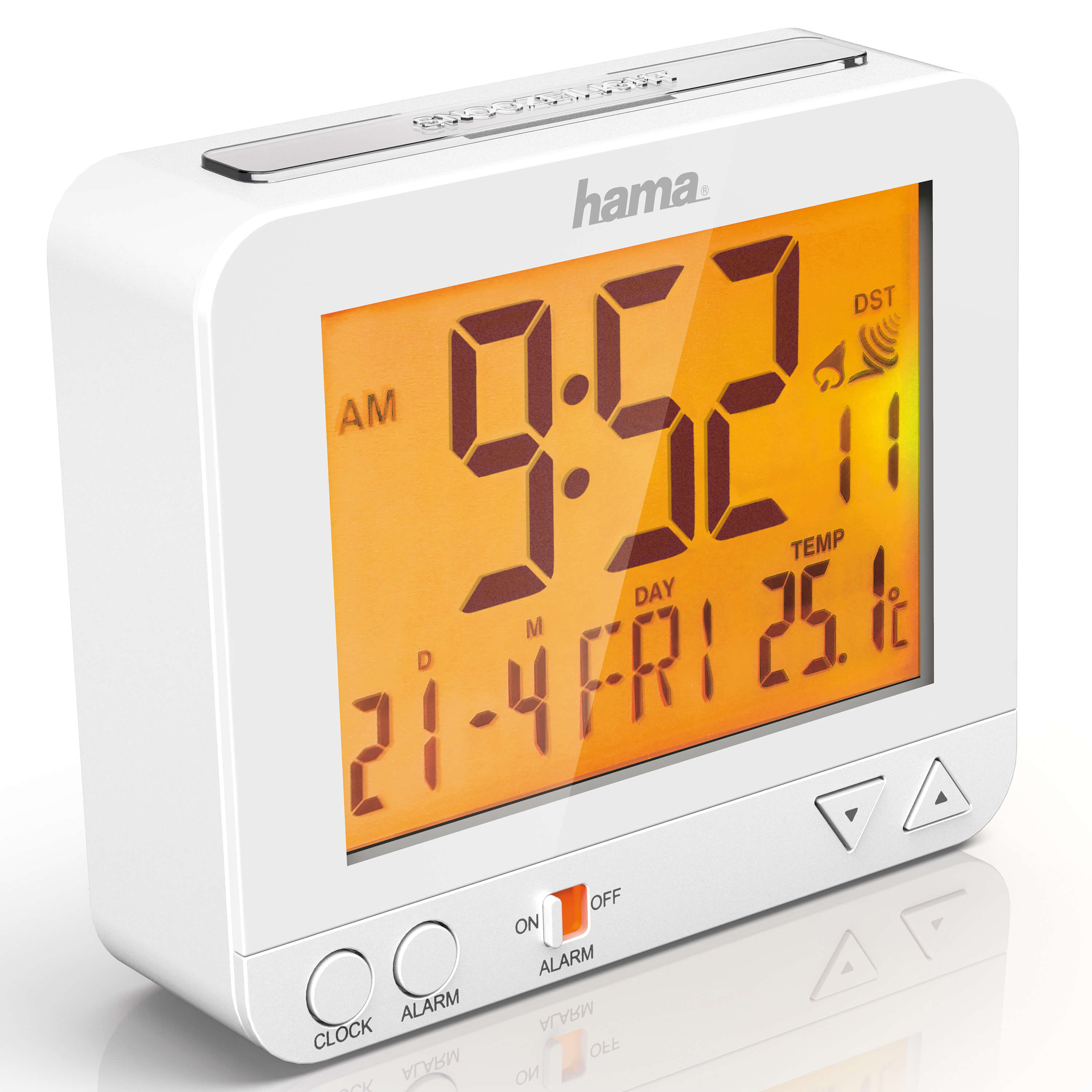 Radio Controlled Alarm Clock RC550 White