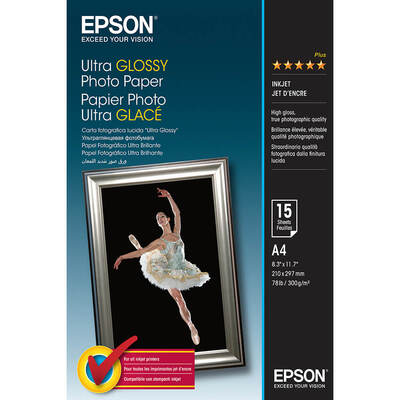 A4 Ultra Glossy Photo Paper A4 - 15 Sheets