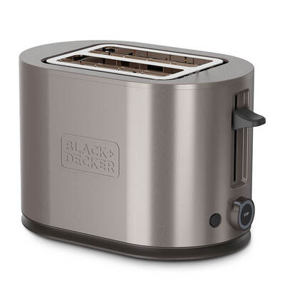 BLACK+DECKER Toaster 2 Slot  Stainless Steel 