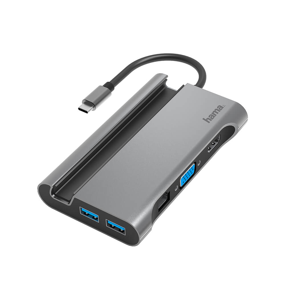 HAMA Dockningsstation USB-C 7x Portar