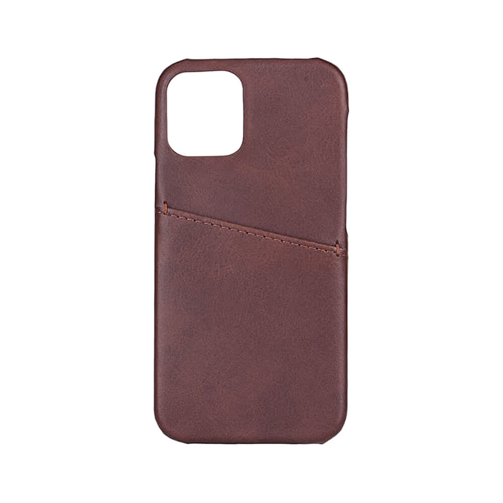 Mobile Cover Brown with Cardpocket iPhone 12  5,4"