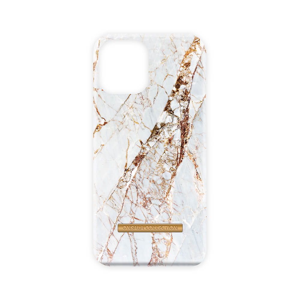 Mobilskal Soft White Rhino Marble - iPhone 13 Pro