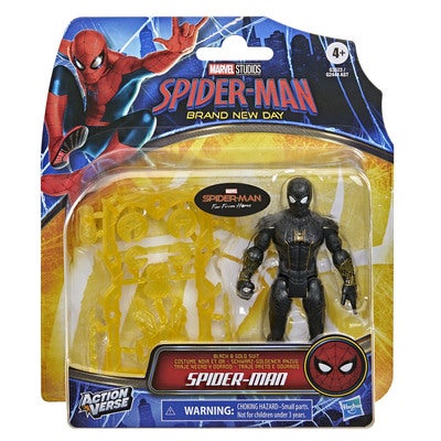 MARVEL Spider-Man BND 4,5in Figure Black/Gold Spider-Man