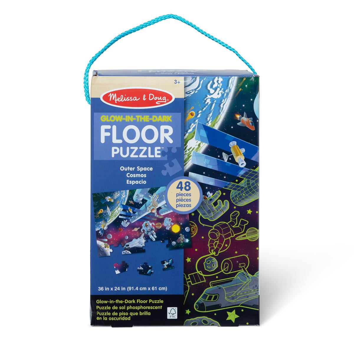 Floor Puzzle Outer Space Glow In The Dark