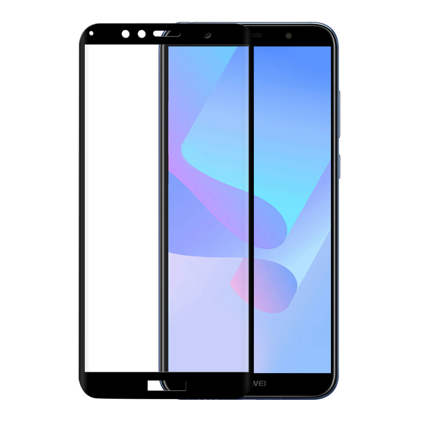 Glass Prot. 3D Huawei Y6 Prime 2018 Edge to Edge Black