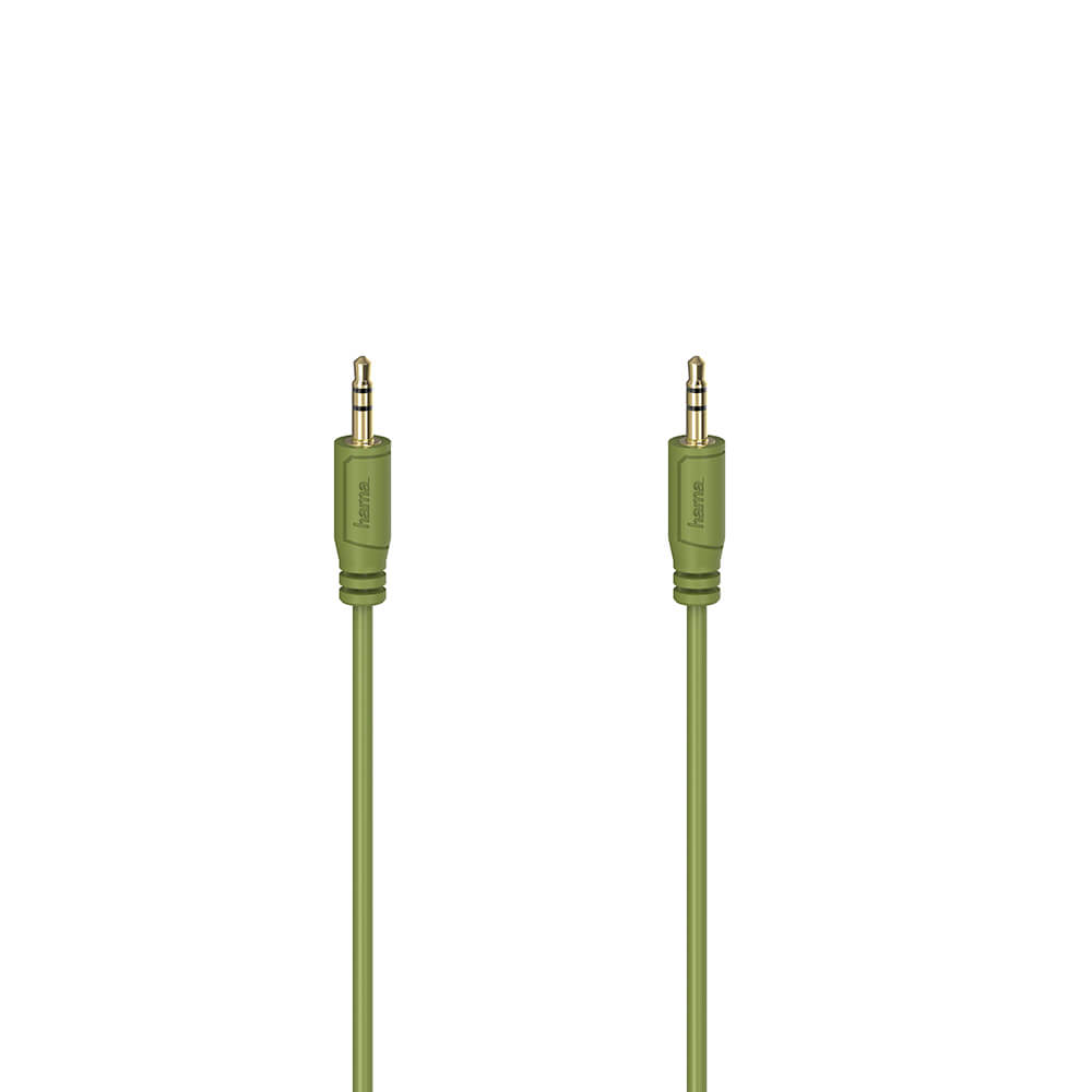 Cable Audio Flexi-Slim 3.5mm-3.5mm Gold Green 0.75m