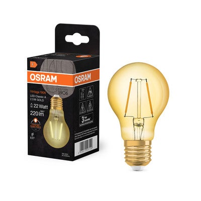 Belysning LED Classic A 2,5W 824 Gold E27