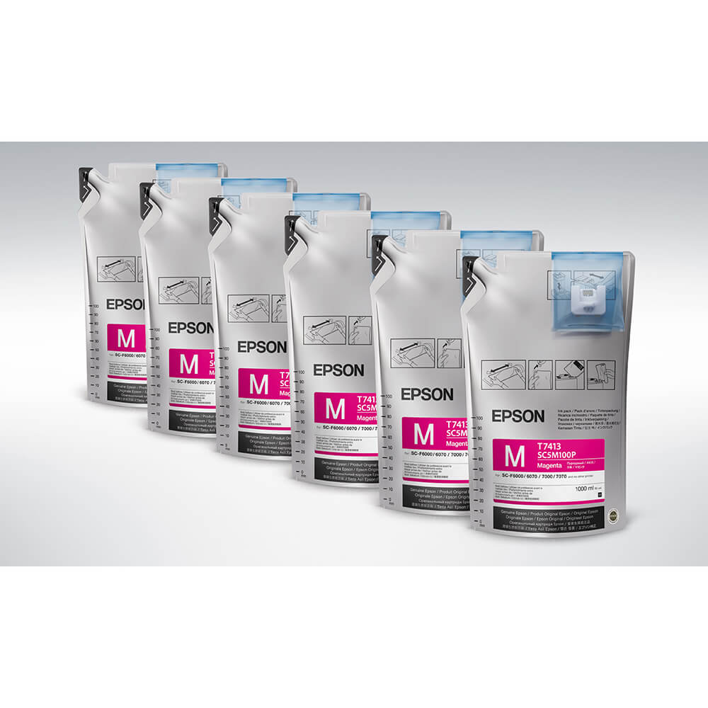 EPSON Ink UltraChrome DS T741300 6x 1L Magenta