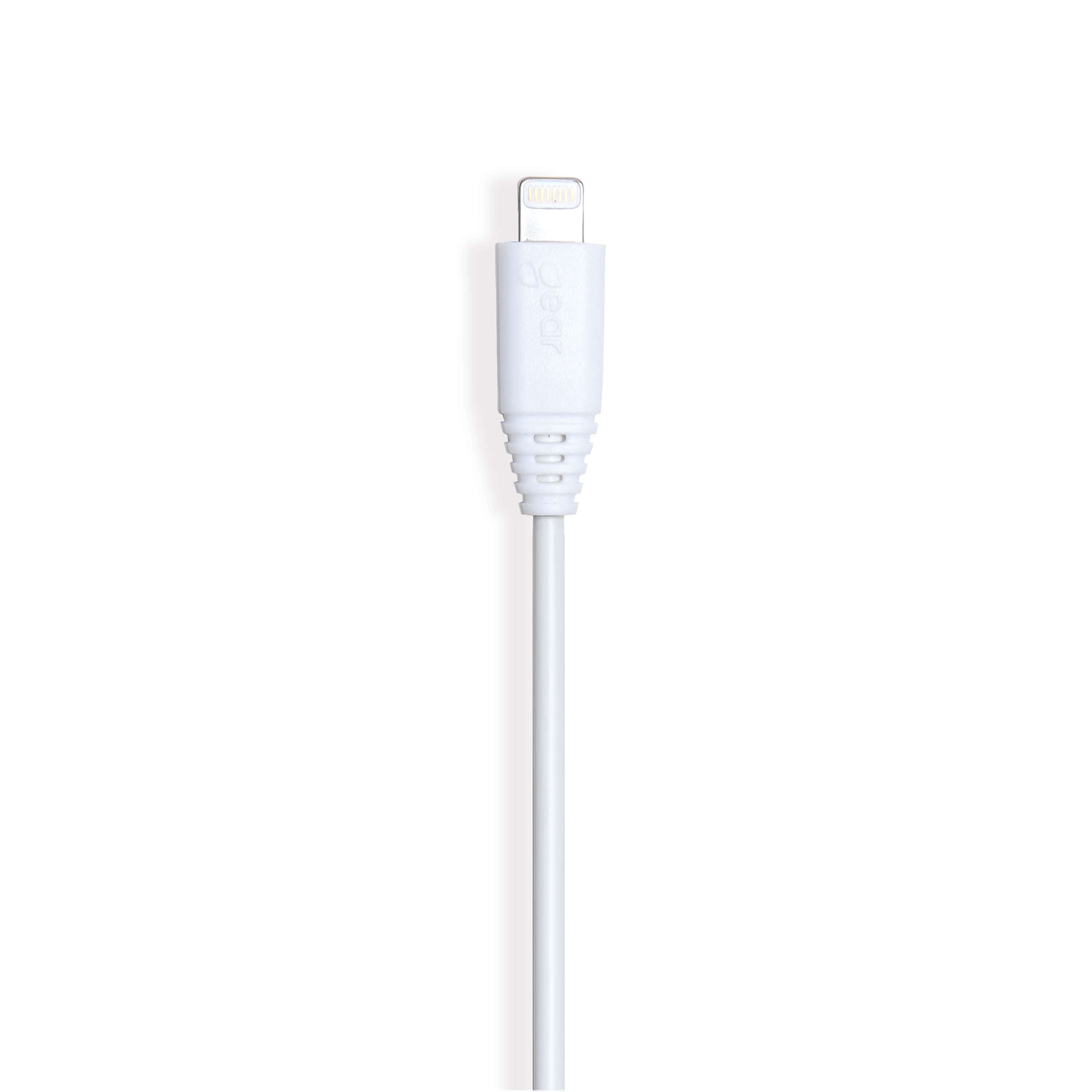 Round Charging cable Lightning to USB-A 0.3m White MFI