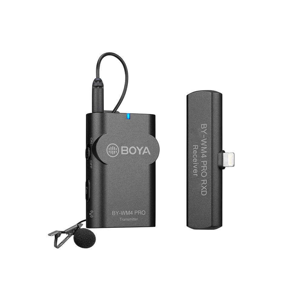 BOYA Microphone BY-WM4 Pro K4 Lavalier x2 Wireless Lightning