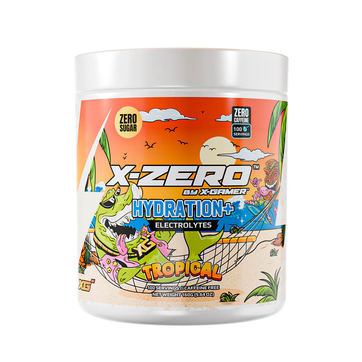 Energidrikkpulver X-Zero Hydration+ 160 gram Tropical