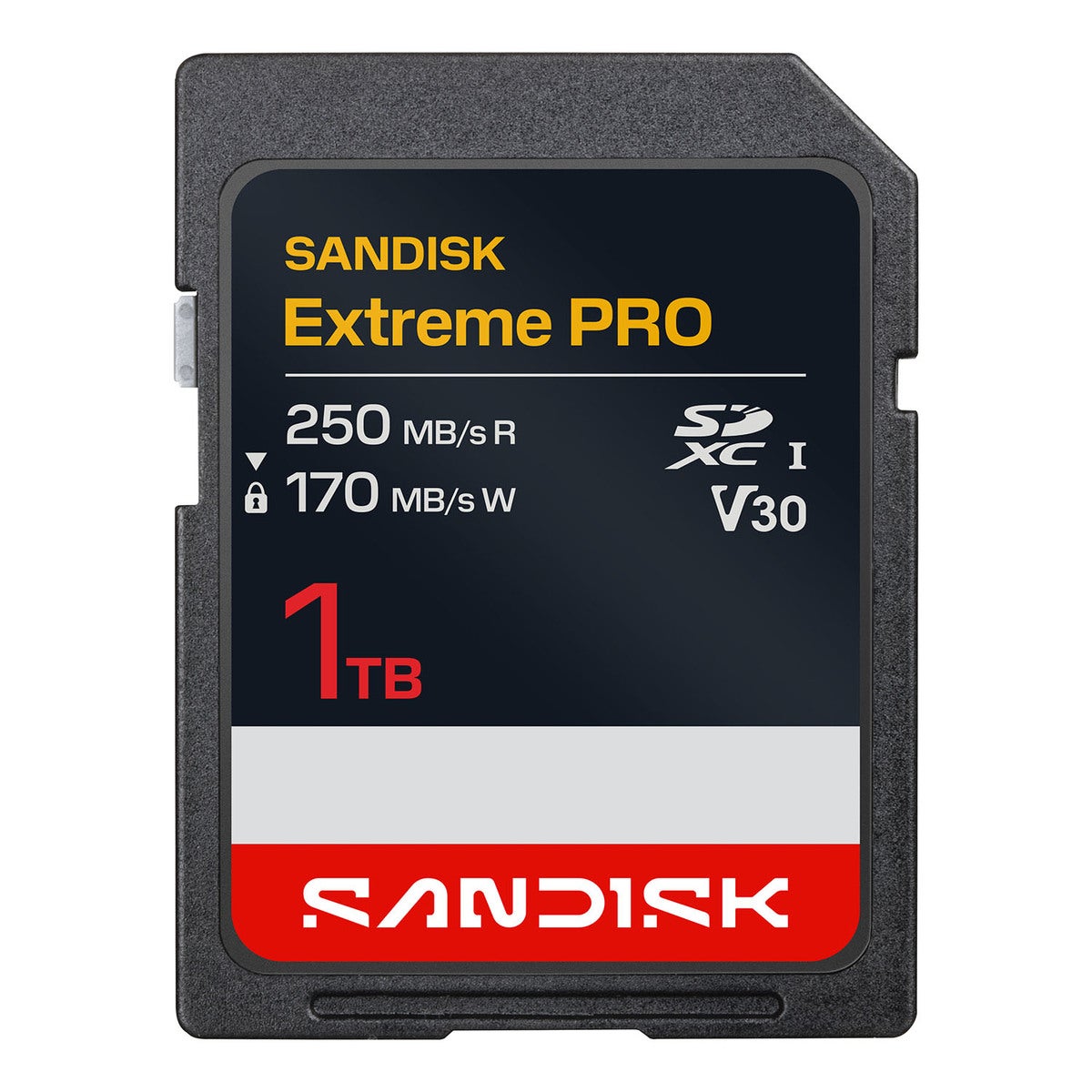 SD Extreme Pro 1TB 250/170MB/s C10 UHS U3 V30 RPD2